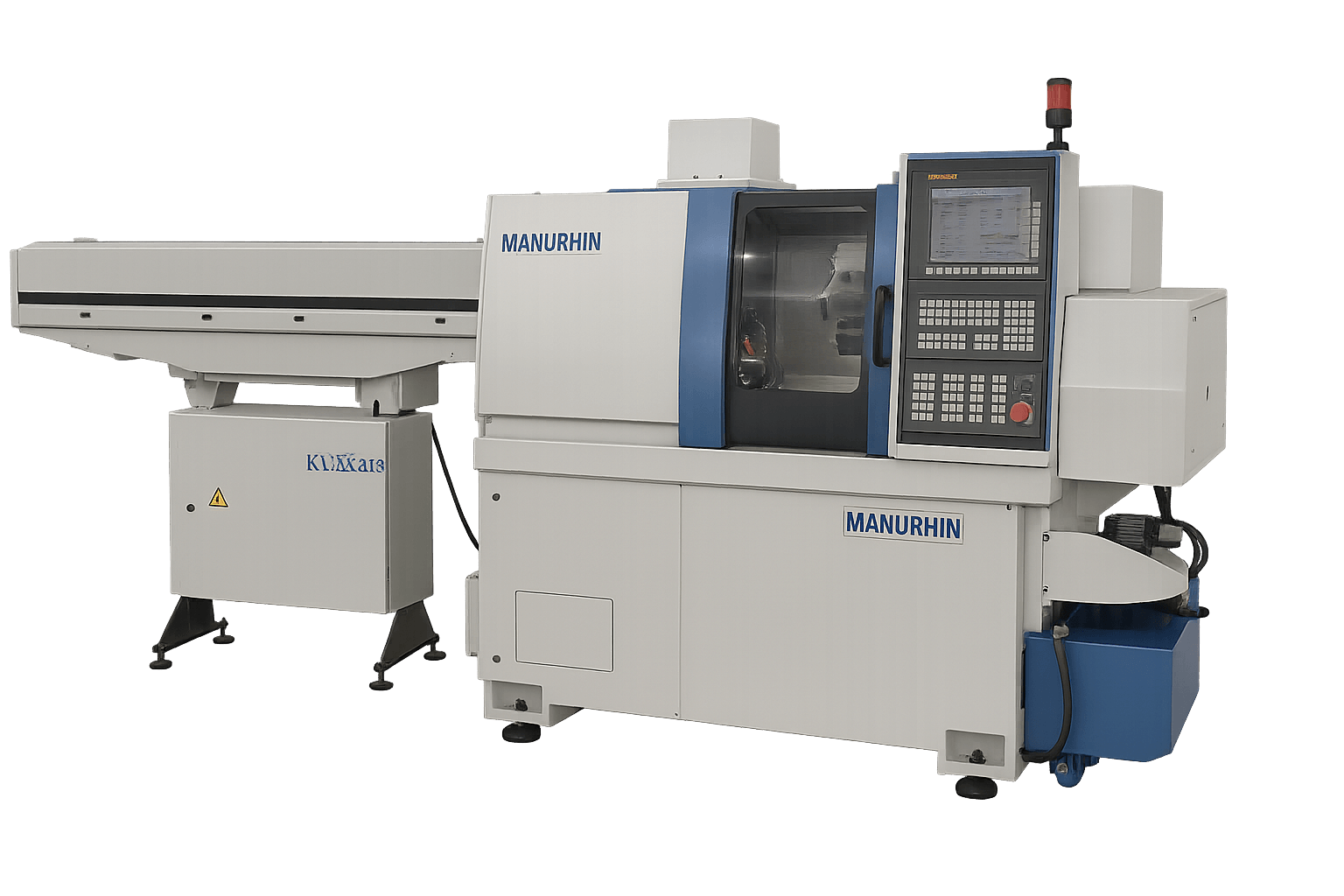 Onze Manurhin KMX 413 is een Swiss turning CNC-draaibank met een doorlaat tot 12 mm, ideaal voor de productie van kleine diameters in middelgrote tot grote series. Voorzien van stafaanvoer en een extra optie voor lange delen, combineert deze machine snelheid, precisie en flexibiliteit. Dankzij de aangedreven gereedschappen zijn ook complexe bewerkingen in één opspanning mogelijk, waardoor de KMX 413 uiterst geschikt is voor seriewerk van 100 tot wel 10.000 stuks.